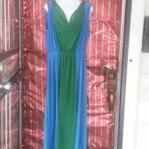NWT Color Block Maxi Dress